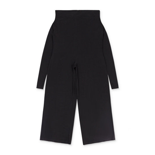 TIE FRONT ALL IN ONE STAPLESS BLACK JUMPSUITS & ROMPERS