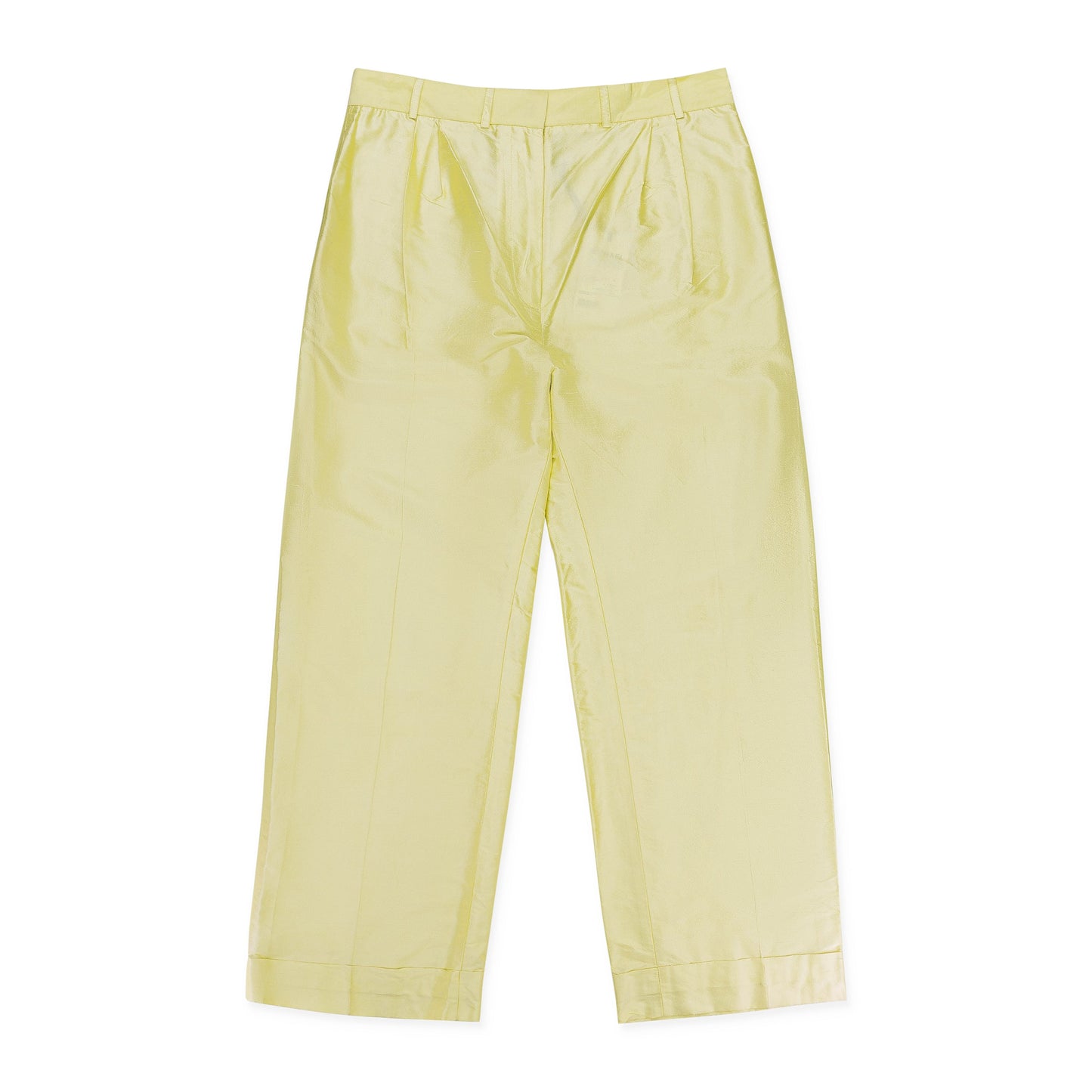 PLEAT YELLOW TROUSER