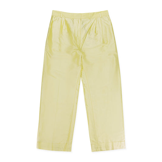 PLEAT YELLOW TROUSER