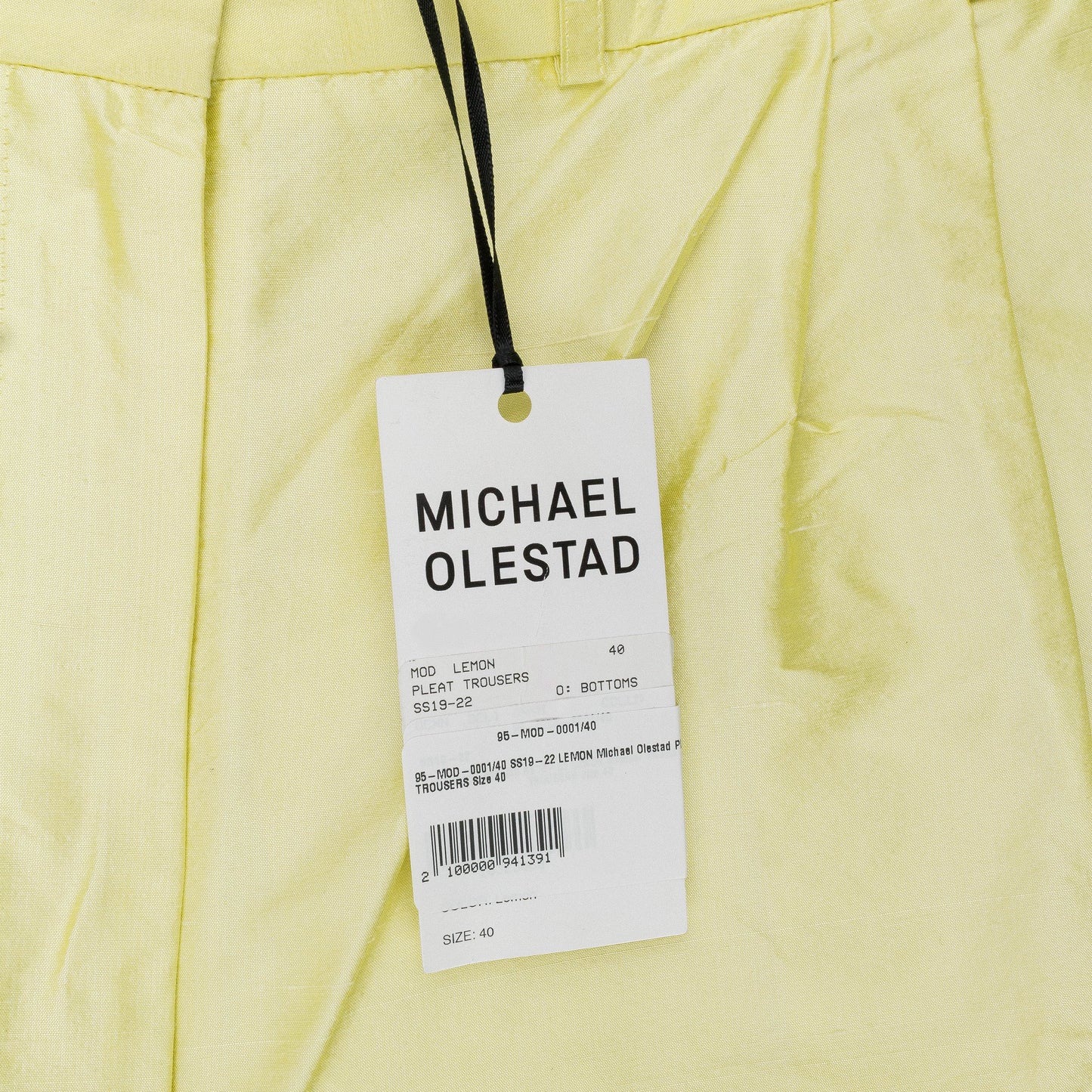 PLEAT YELLOW TROUSER