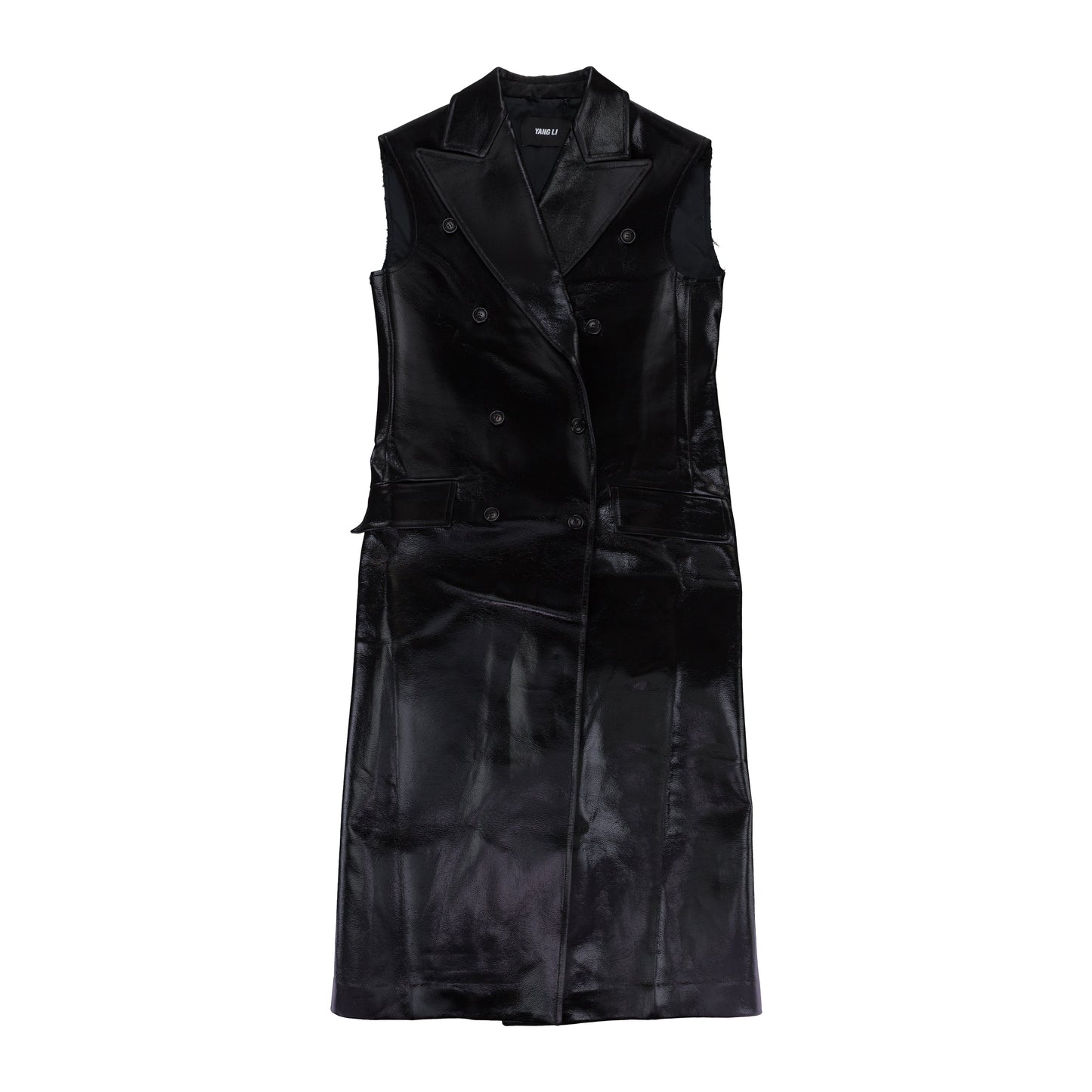 SLEEVELESS BLACK COAT