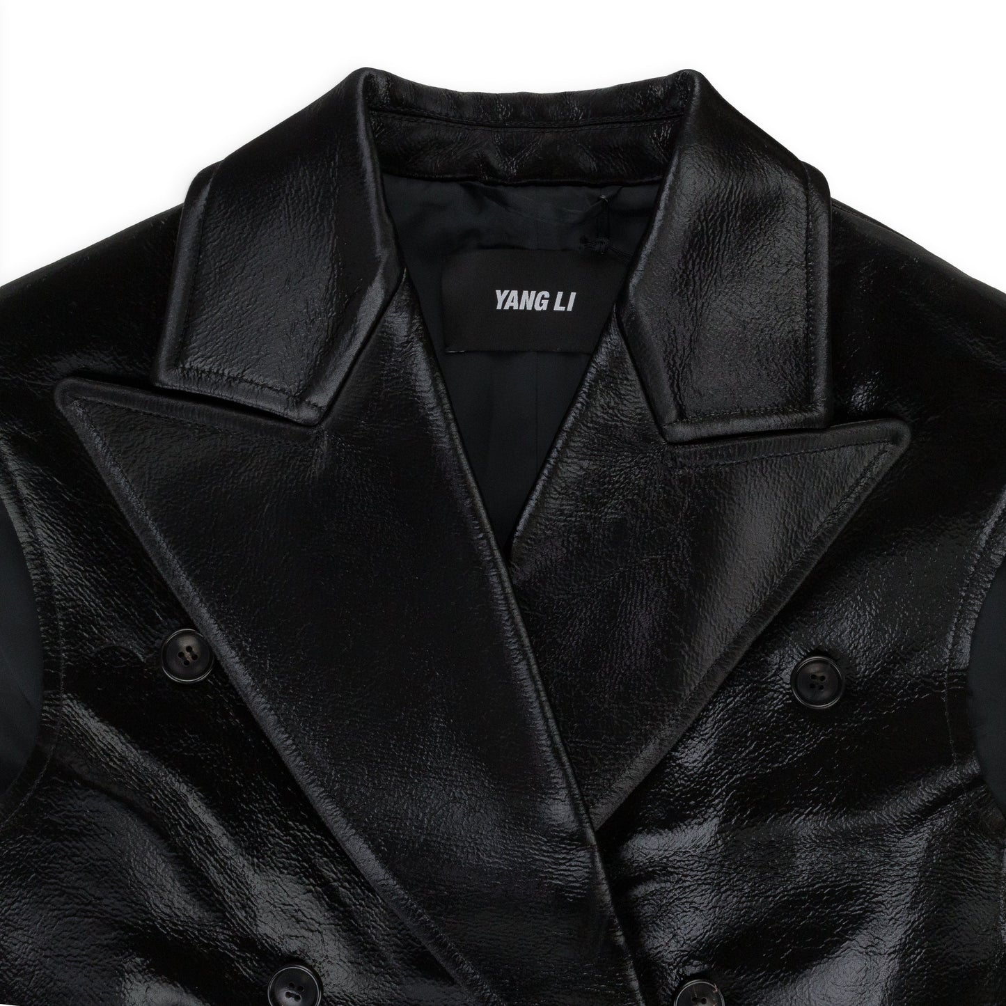 SLEEVELESS BLACK COAT