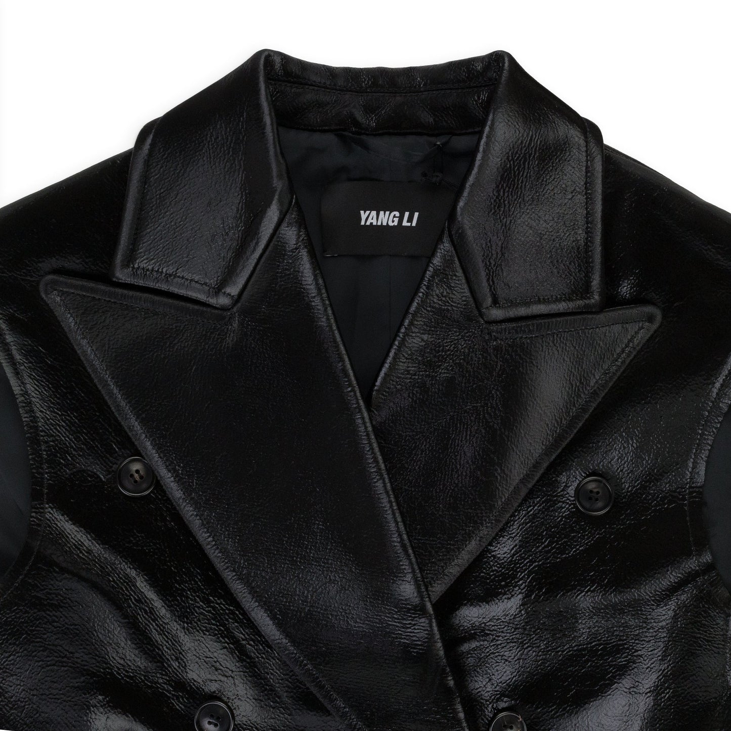 SLEEVELESS BLACK COAT