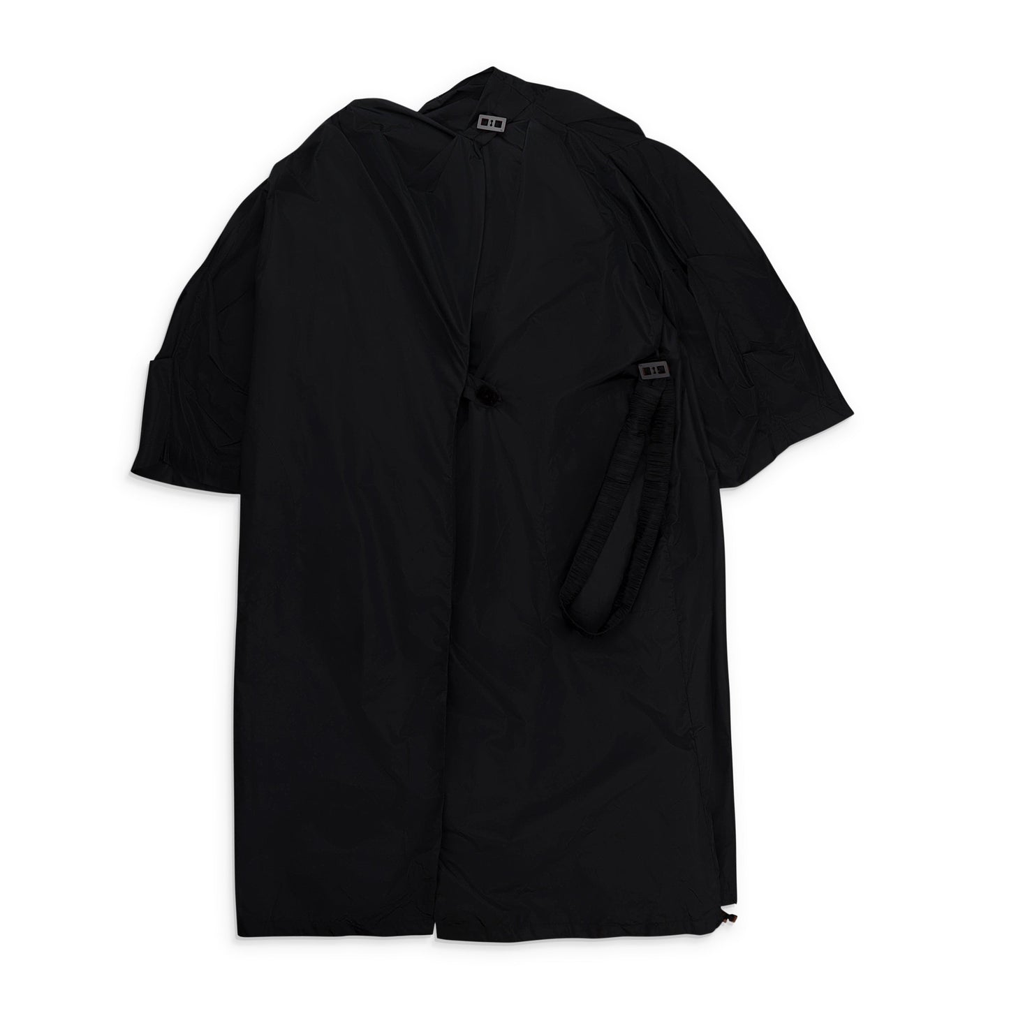 NYLON BLACK RAINCOAT