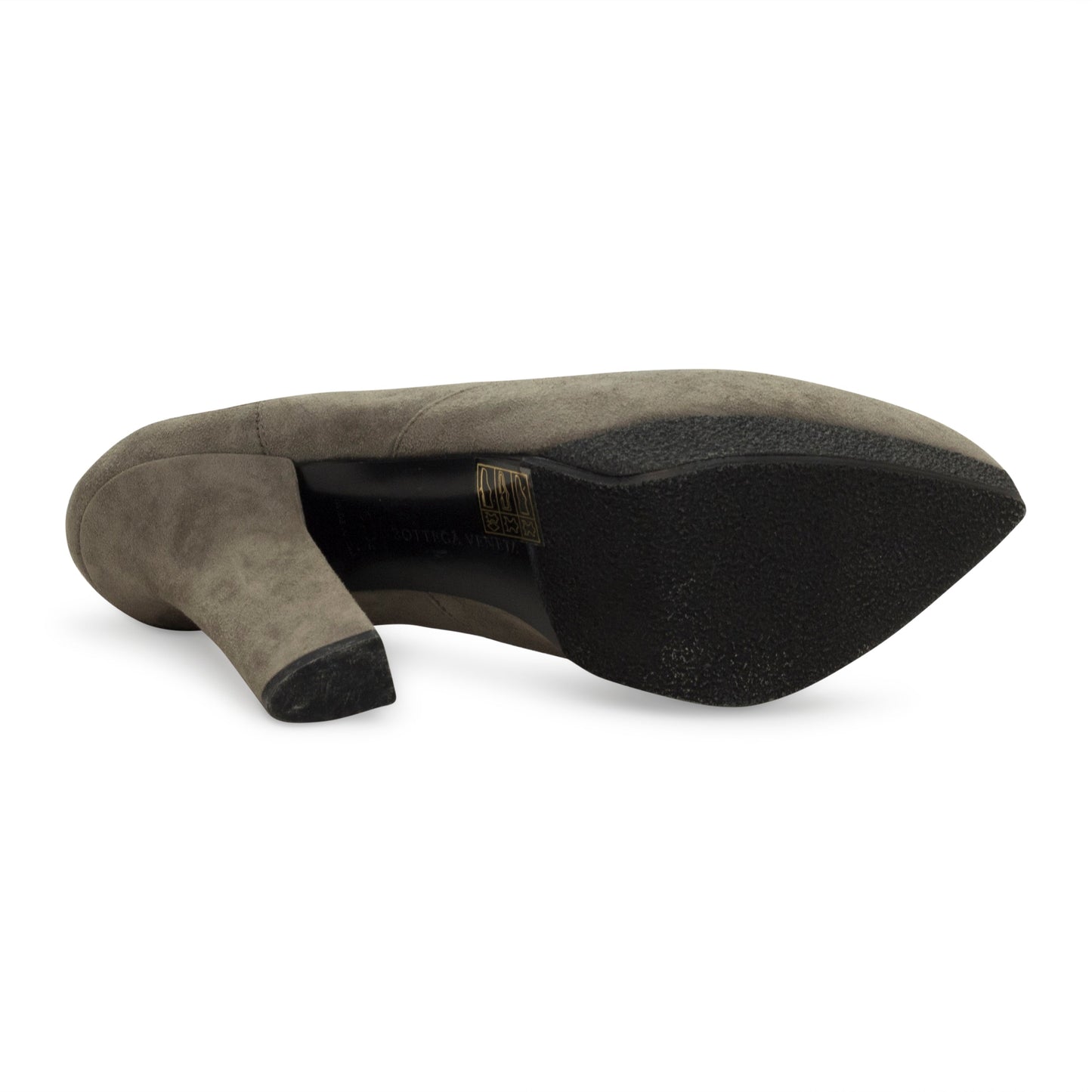SUEDE LACED PLATFORM GREY PUMPS & HEELS