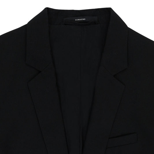 FOLDED TAILORED BLACK JACKET