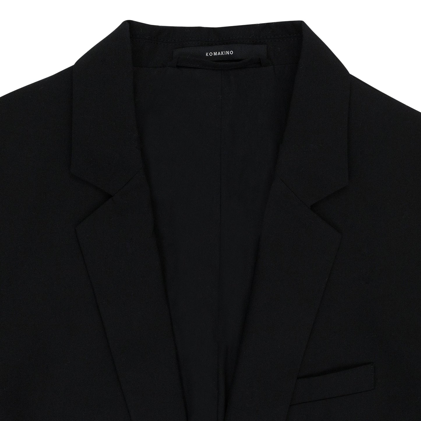 FOLDED TAILORED BLACK JACKET