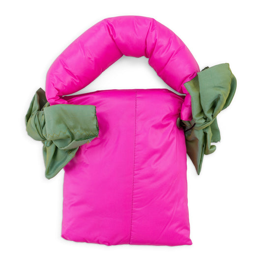 MINI NYLON PINK PUFFER BAG
