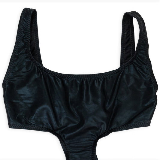 DOUBLE E MIO BLACK ONE-PIECE SWIMSUIT