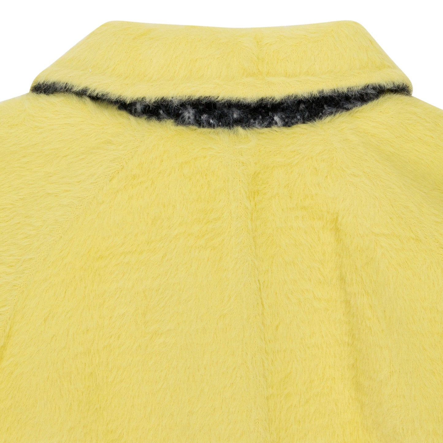HOUNDSTOOTH TEXTURED REVERSIBLE MAC YELLOW COAT