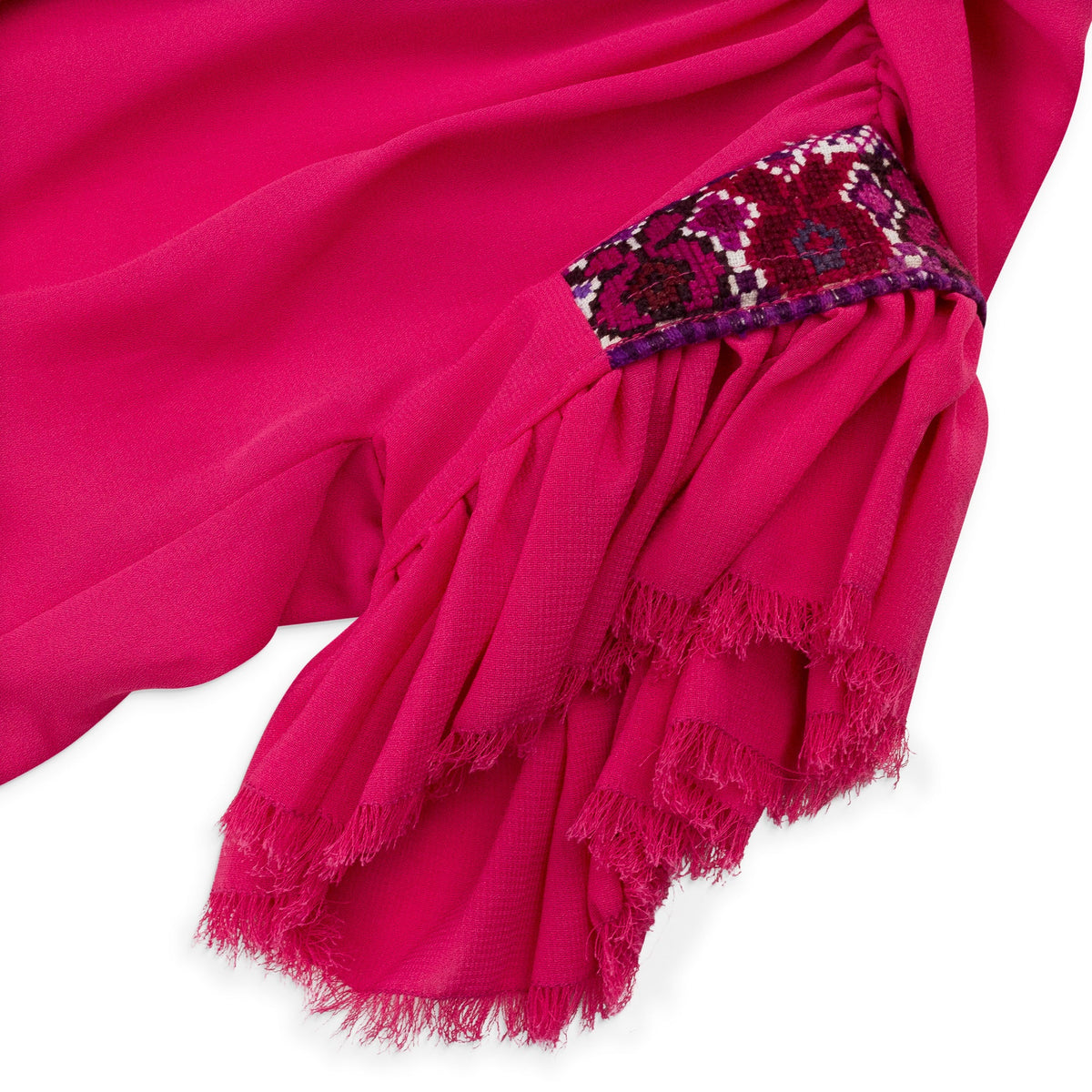 ASSORTED EMBROIDERED HUIPIL BABYDOLL PINK DRESS