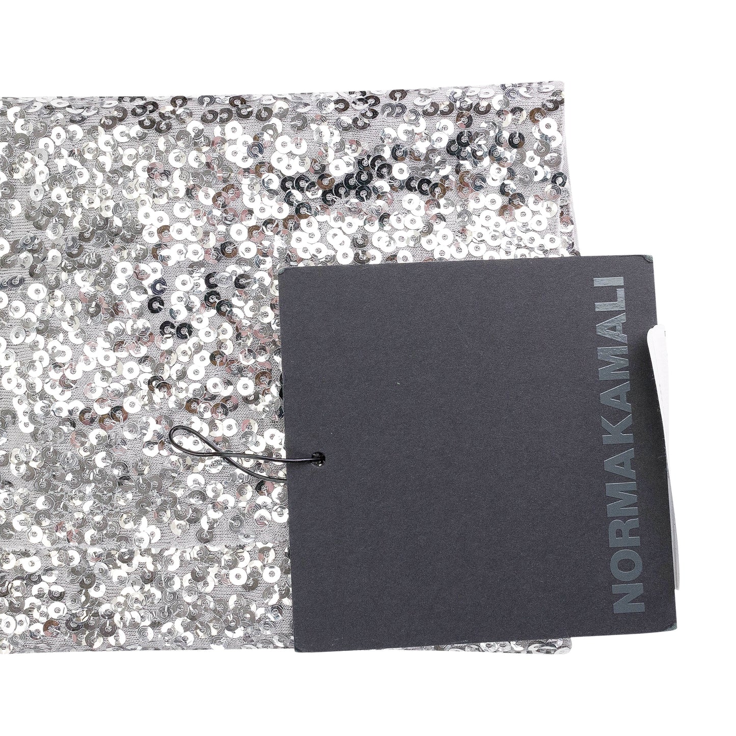 OVERLAPPING SEQUIN SINGLE BREASTED SILVER JACKET
