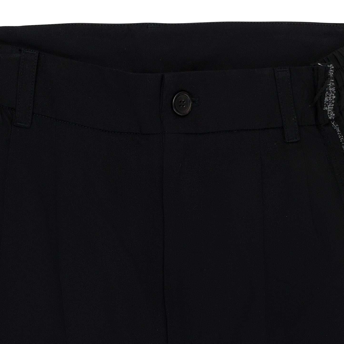 SLICED TAILORED BLACK TROUSER