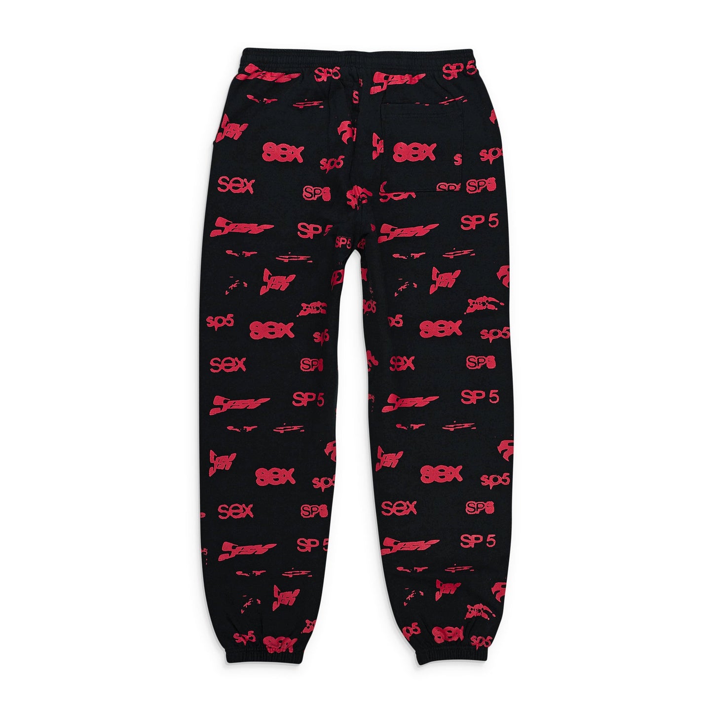 ALL OVER PRINT BLACK, RED JOGGER & SWEATPANTS