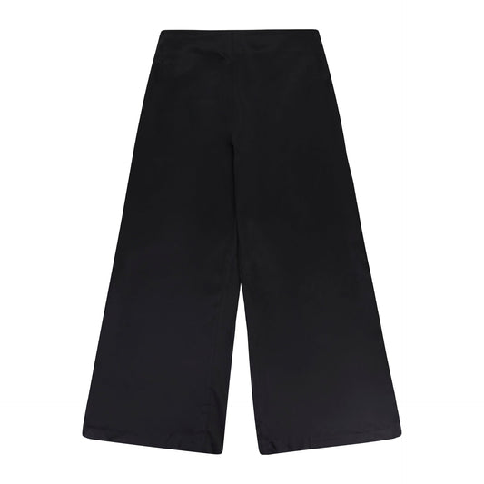 WRAP TIE BLACK STRAIGHT PANTS