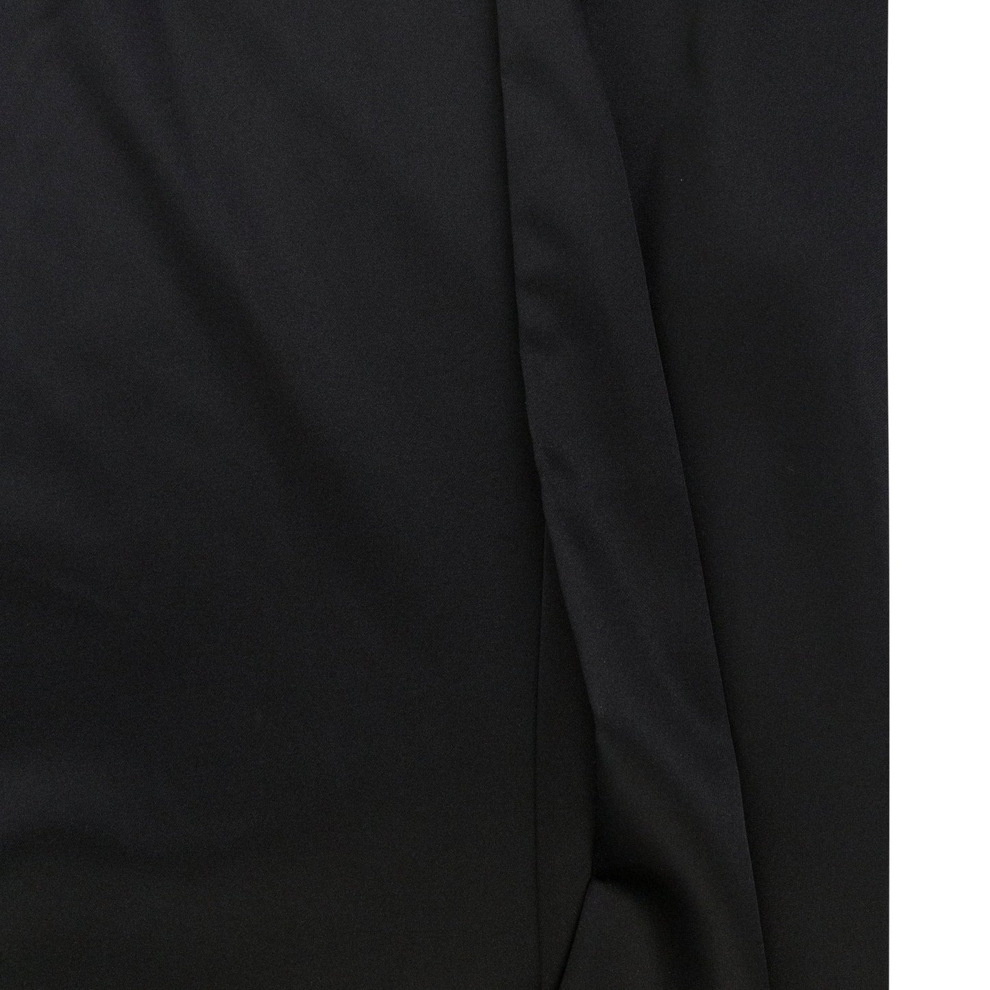 WRAP TIE BLACK STRAIGHT PANTS