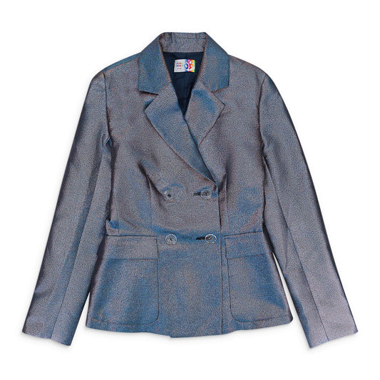 DOUBLE BREASTED BLUE BLAZER