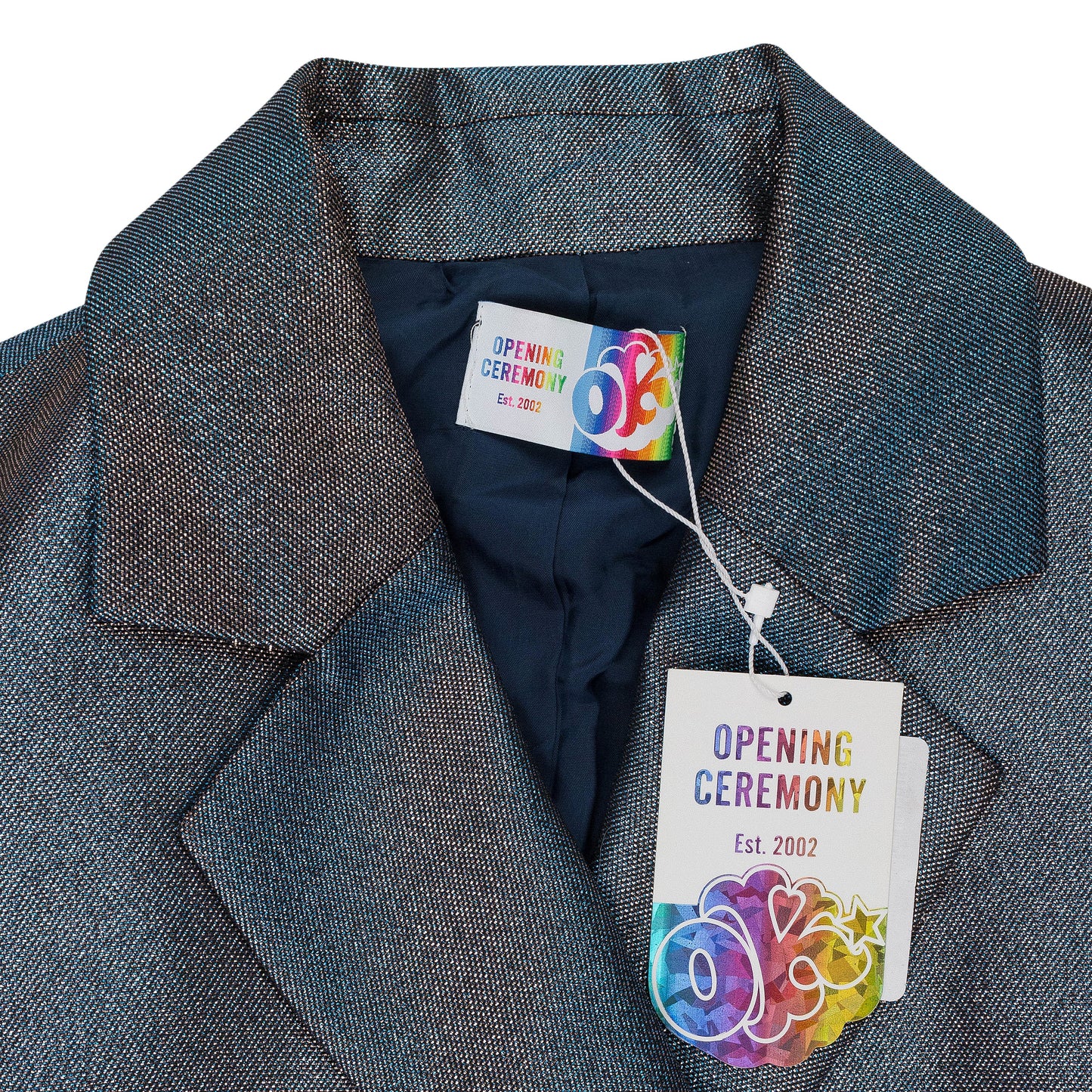 DOUBLE BREASTED BLUE BLAZER