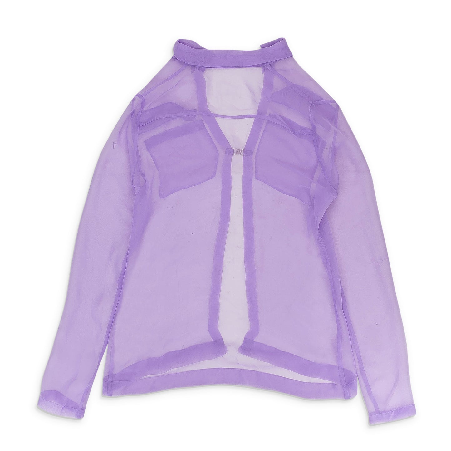SEE-THROUGH LILAC BLOUSE