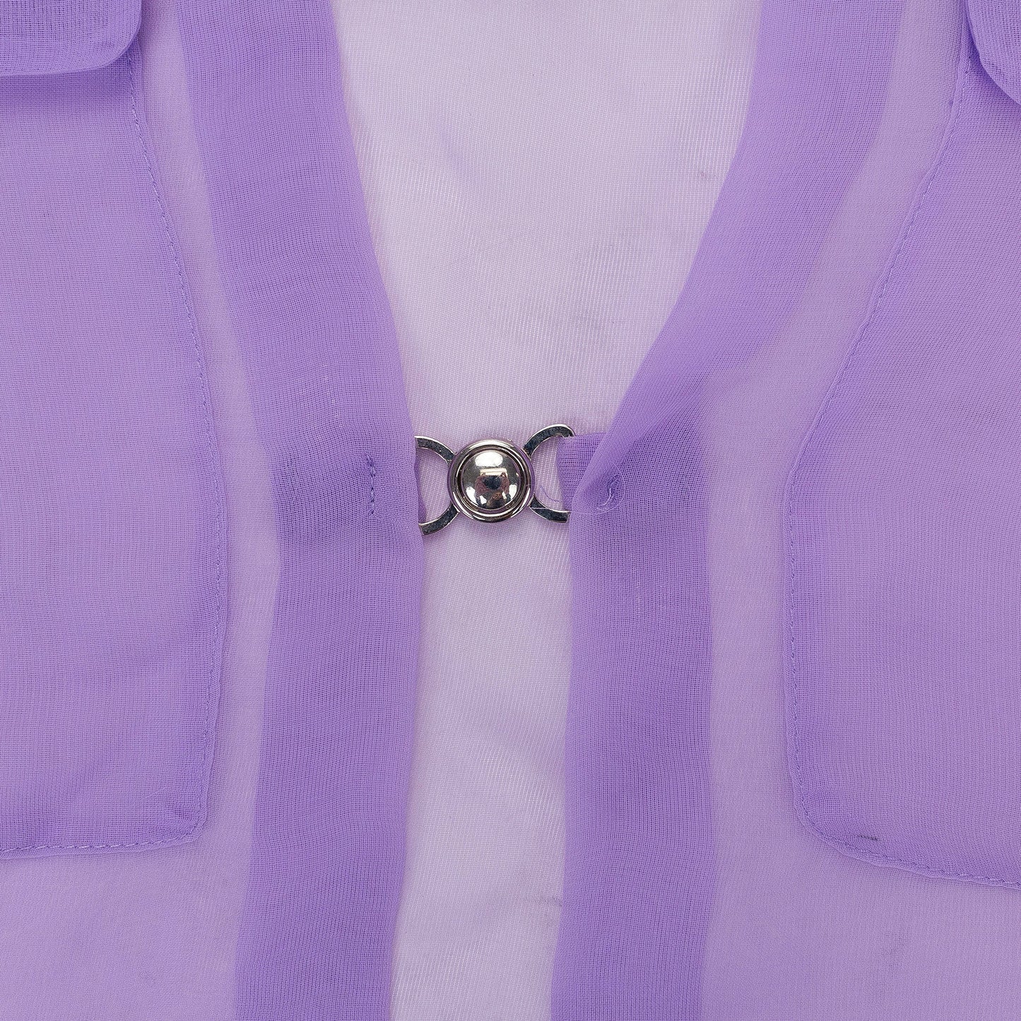 SEE-THROUGH LILAC BLOUSE