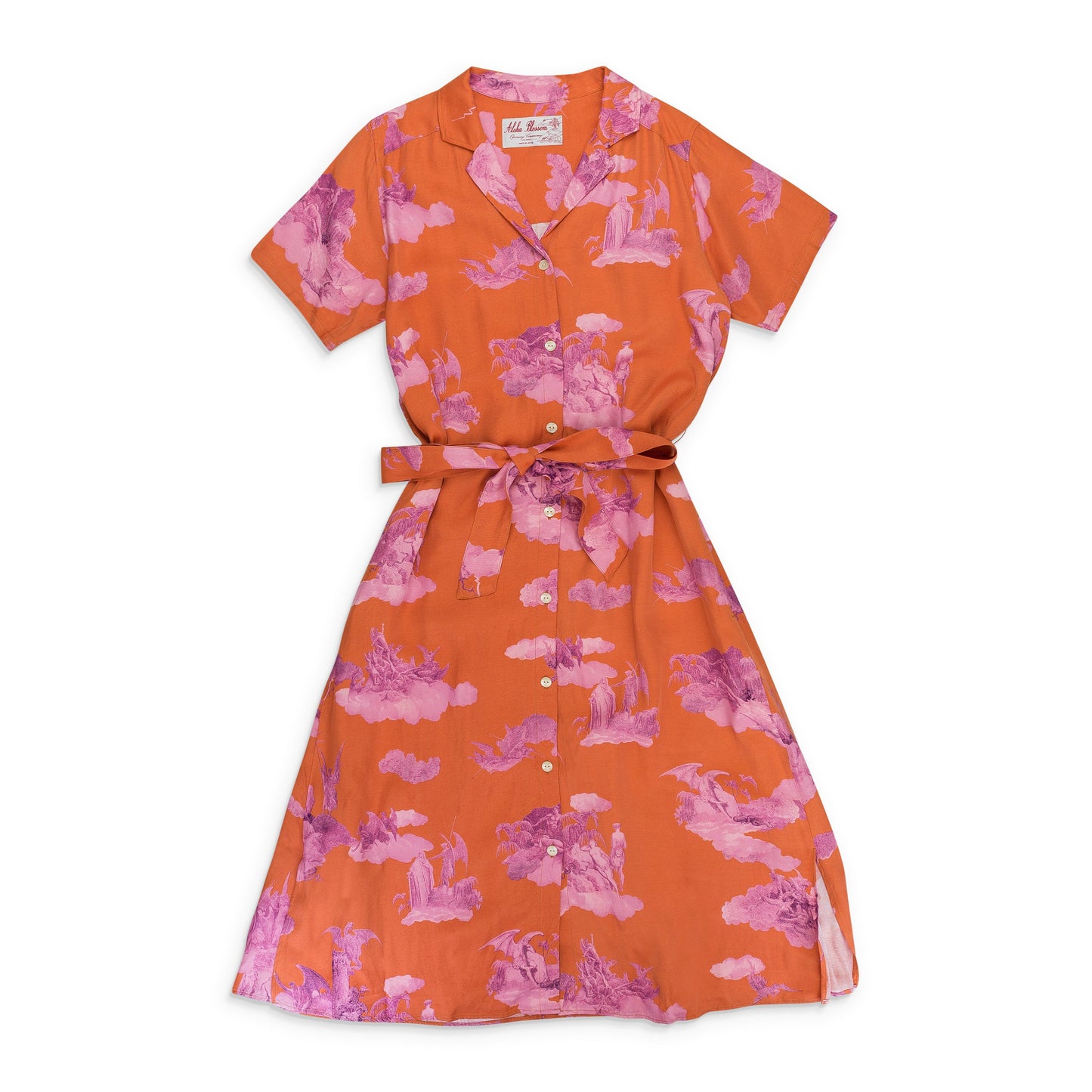 FALLEN ANGEL ORANGE/PURPLE DAY DRESS