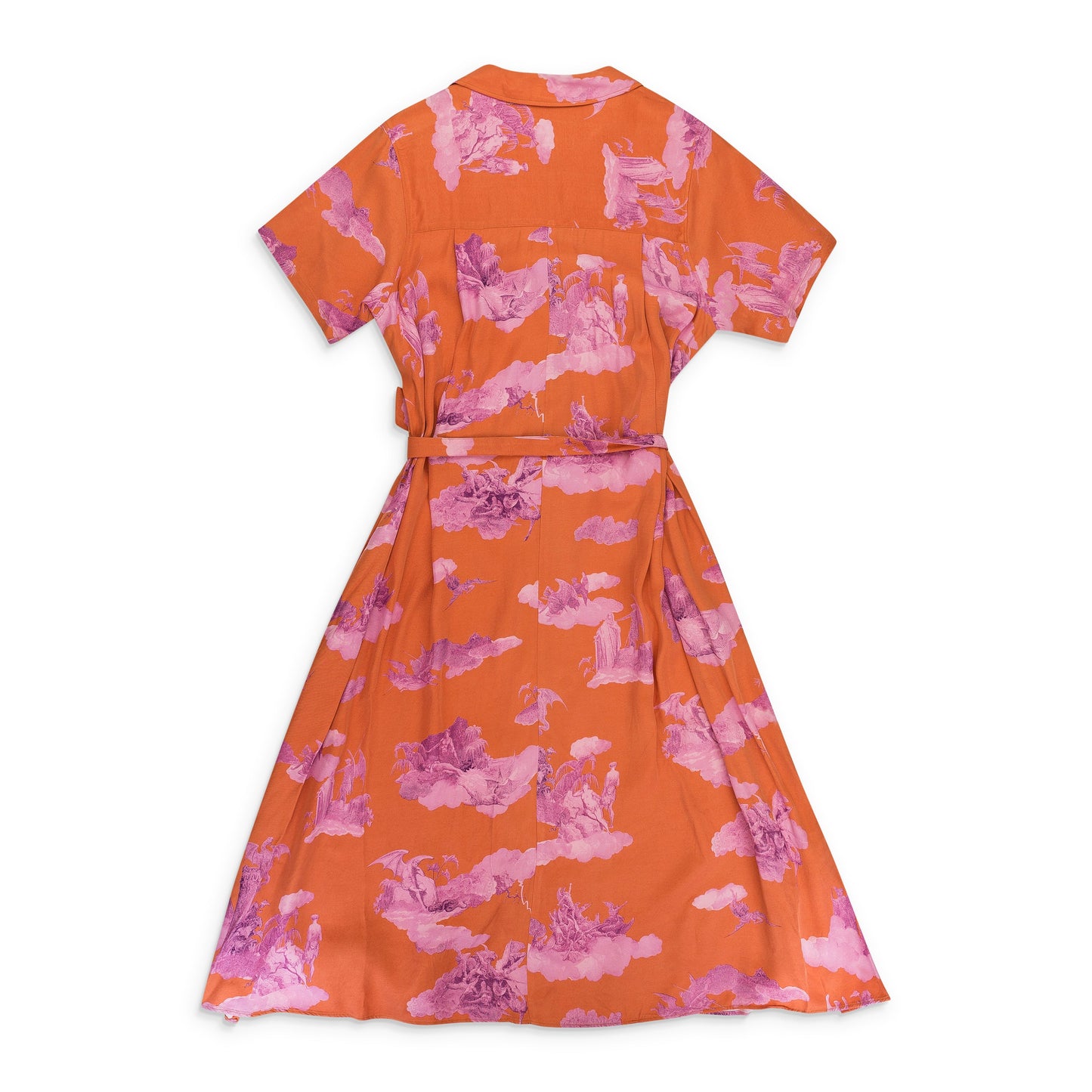 FALLEN ANGEL ORANGE/PURPLE DAY DRESS