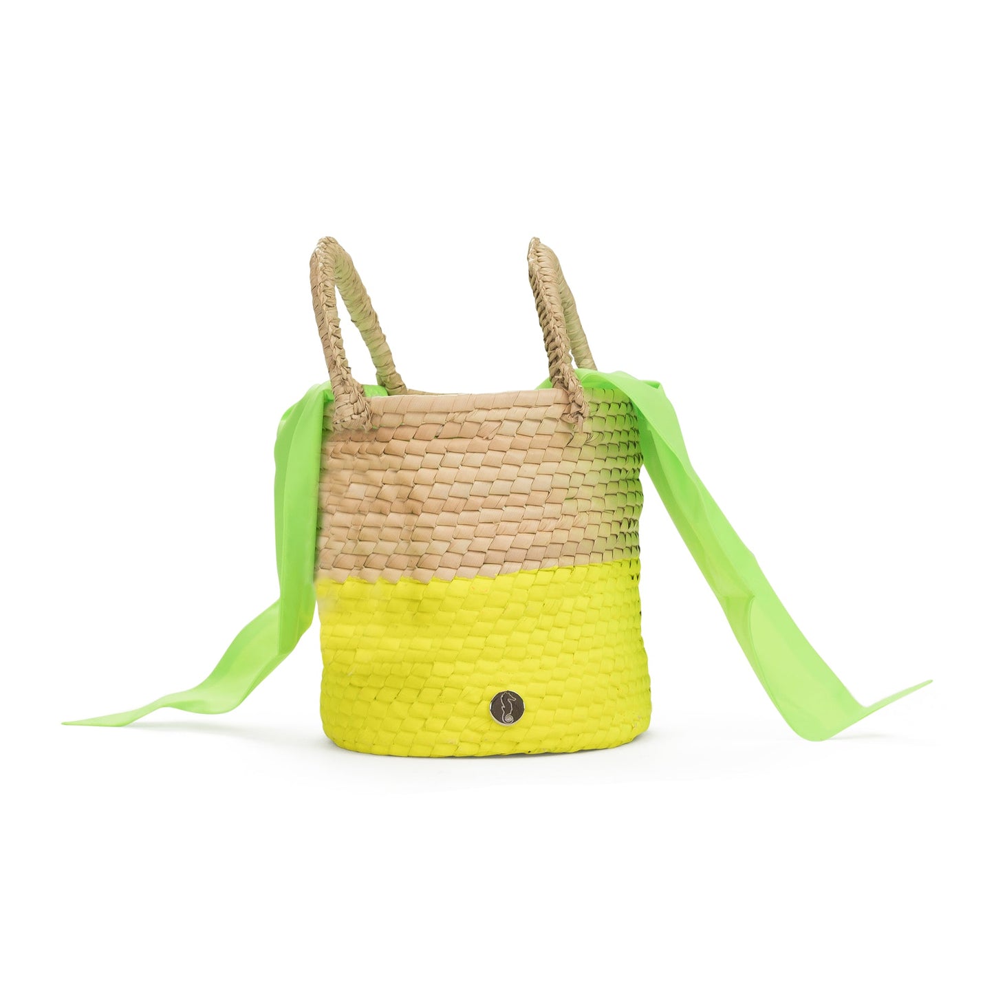 EXCLUSIVE NEON BUCKET YELLOW SHOULDER BAG