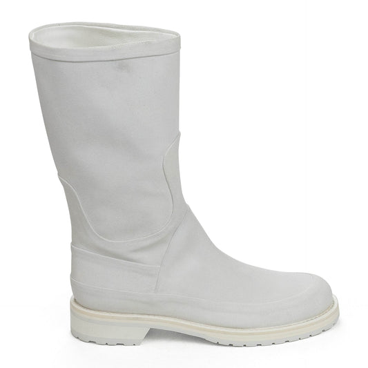 BIANCO WHITE ANKLE BOOTS