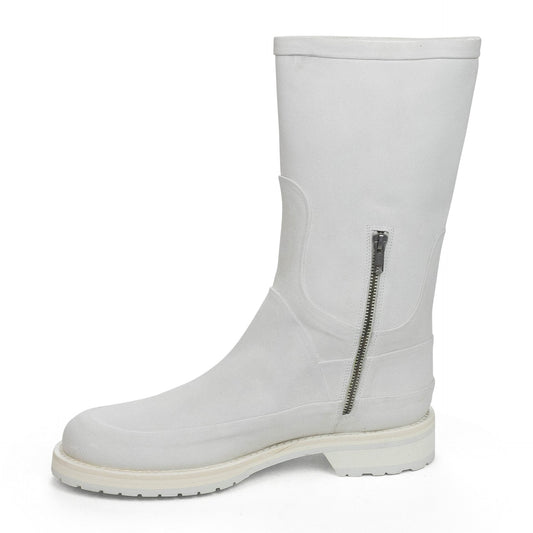 BIANCO WHITE ANKLE BOOTS