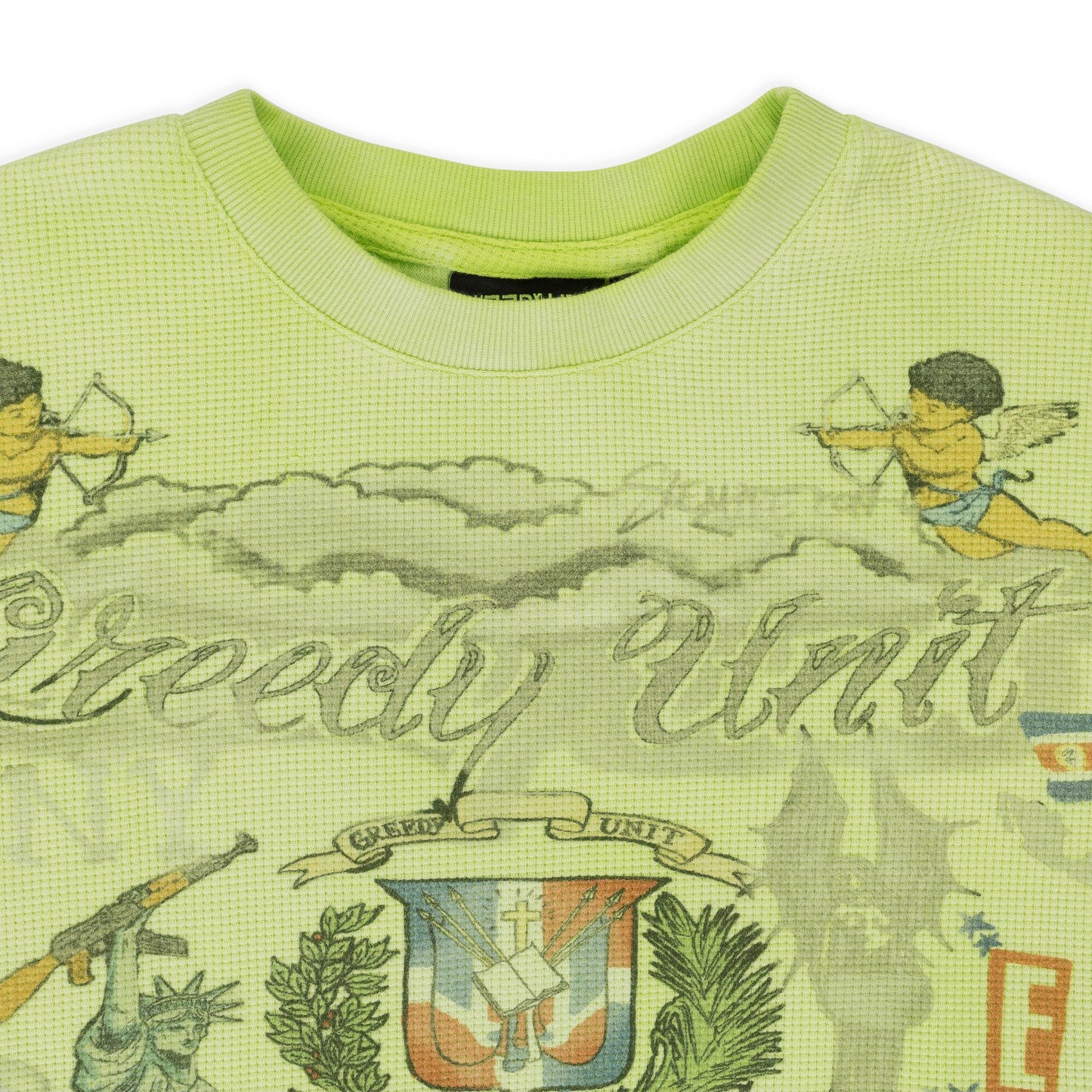 ALL OVER PRINT THERMAL GREEN T-SHIRT