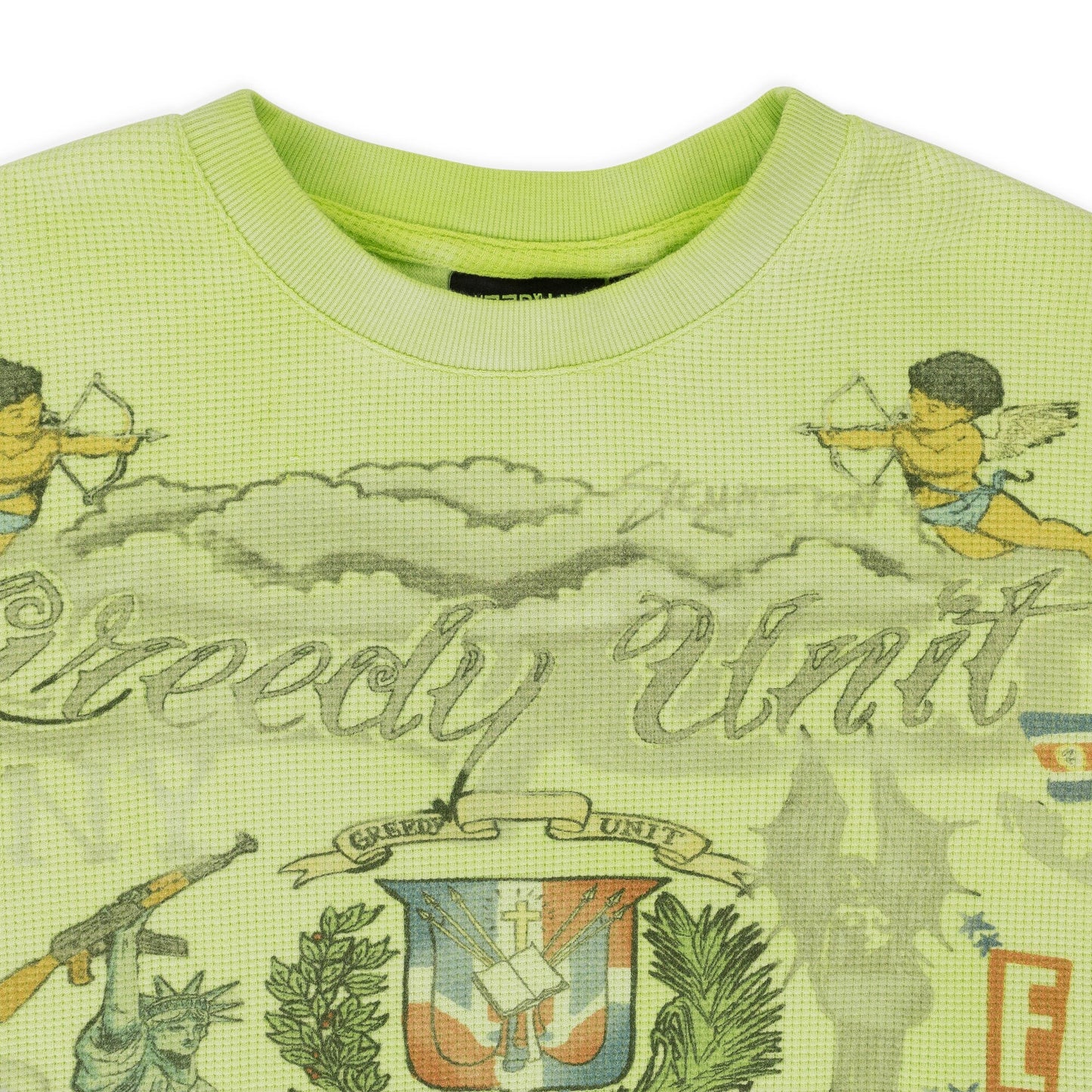 ALL OVER PRINT THERMAL GREEN T-SHIRT