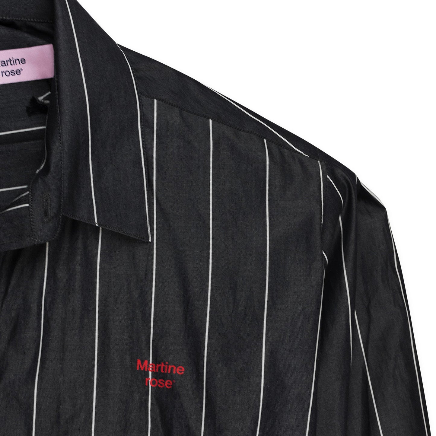 WOVEN PULLED NECK SHIRT