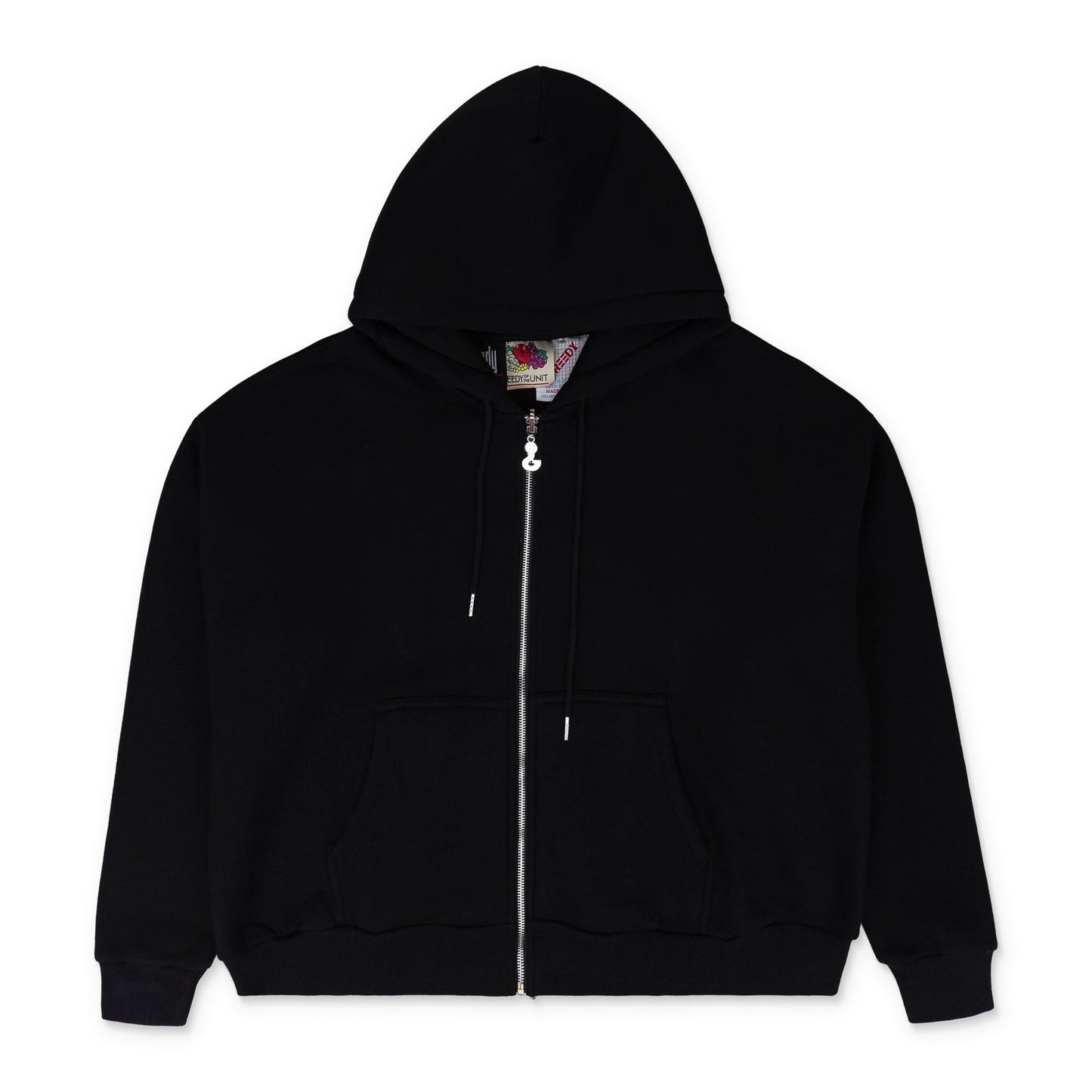 MULTI TAG BLACK HOODIE