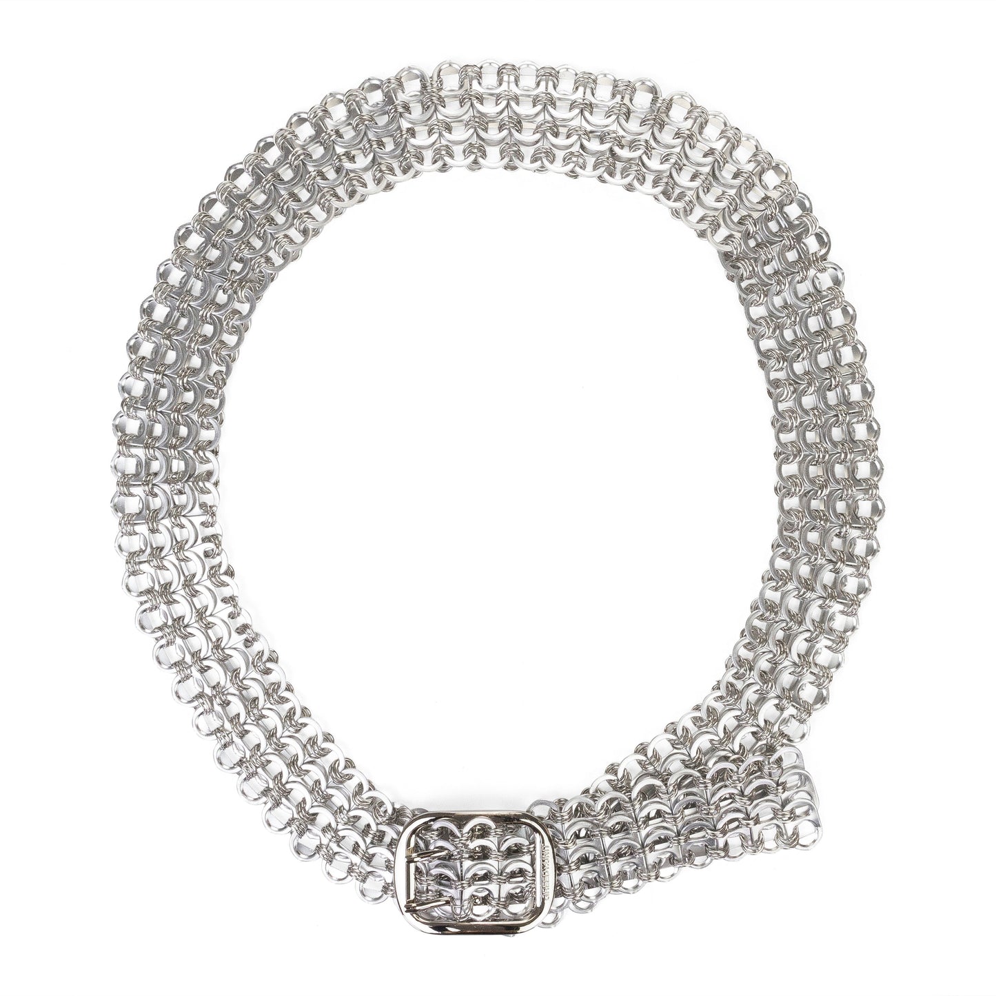 BOTTLE TAB SILVER BELT