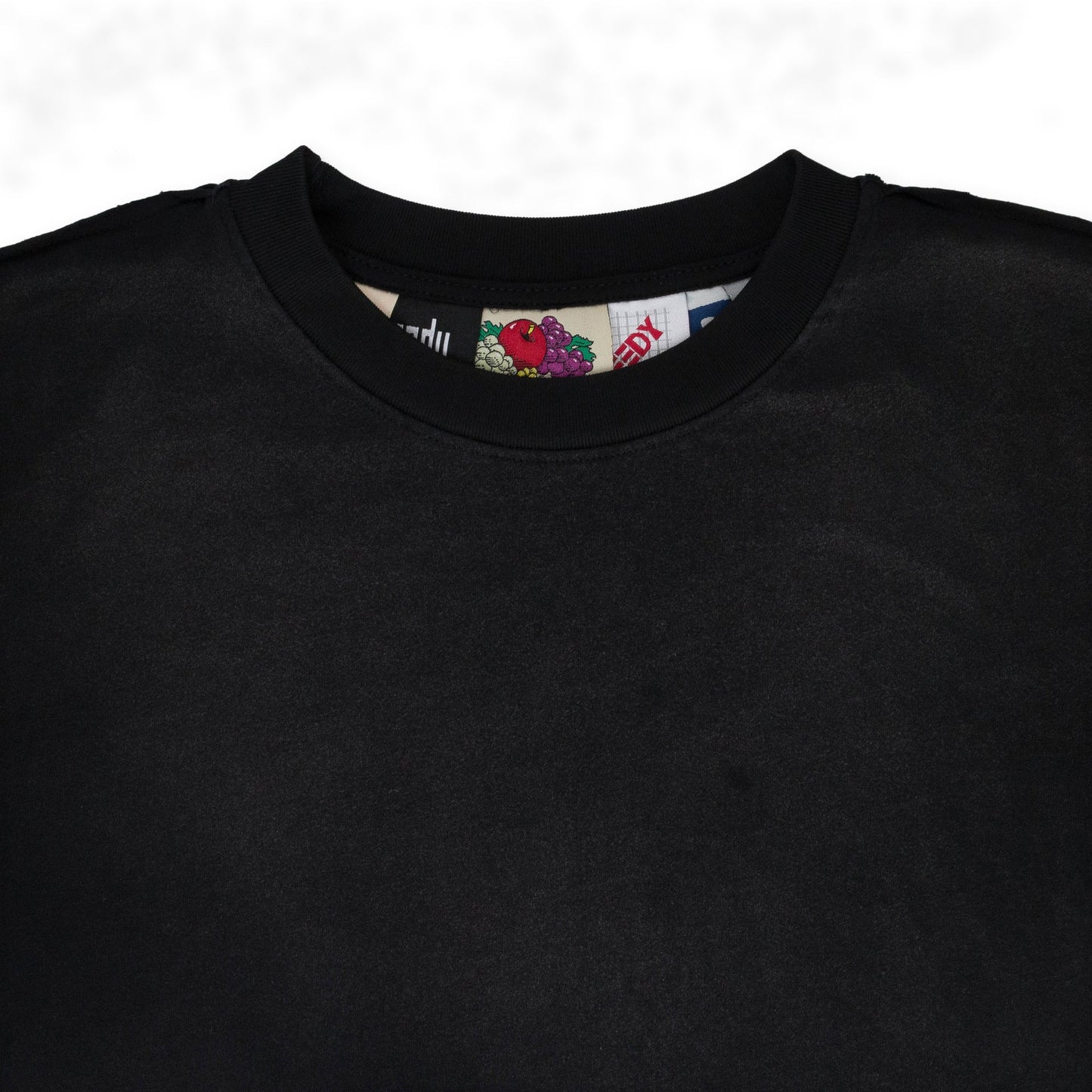 MULTI TAG BLACK T-SHIRT