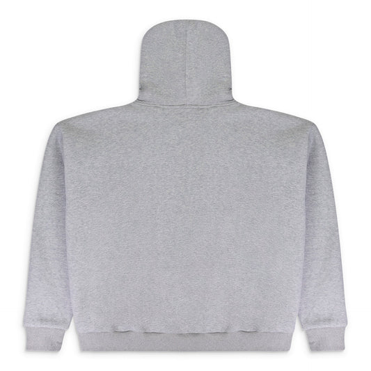 MULTI TAG ZIP GREY HOODIE
