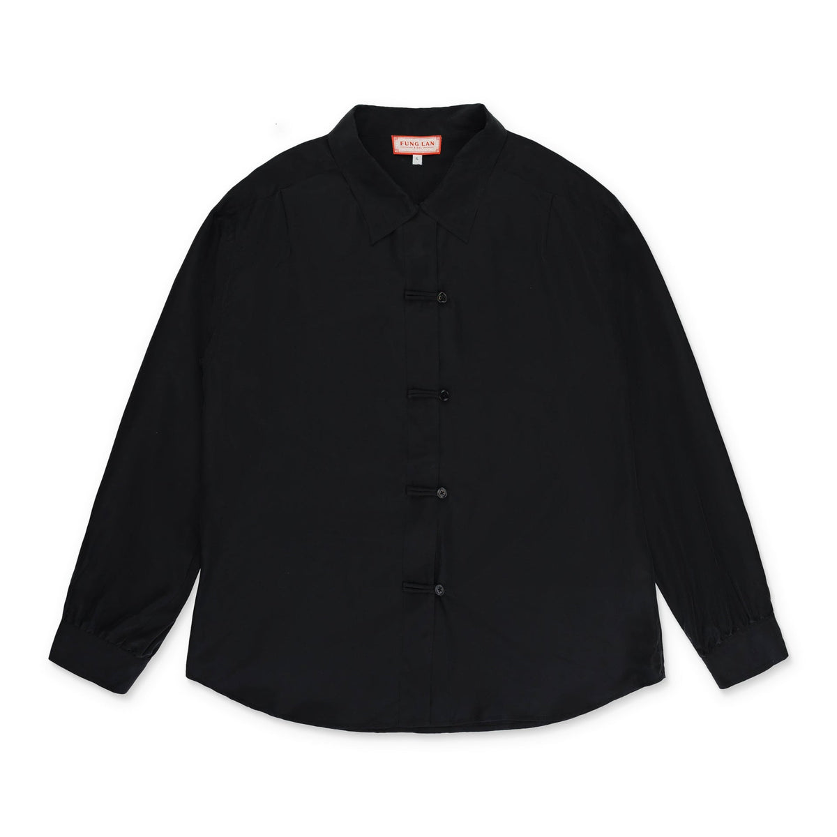 SILK BLACK BLOUSE