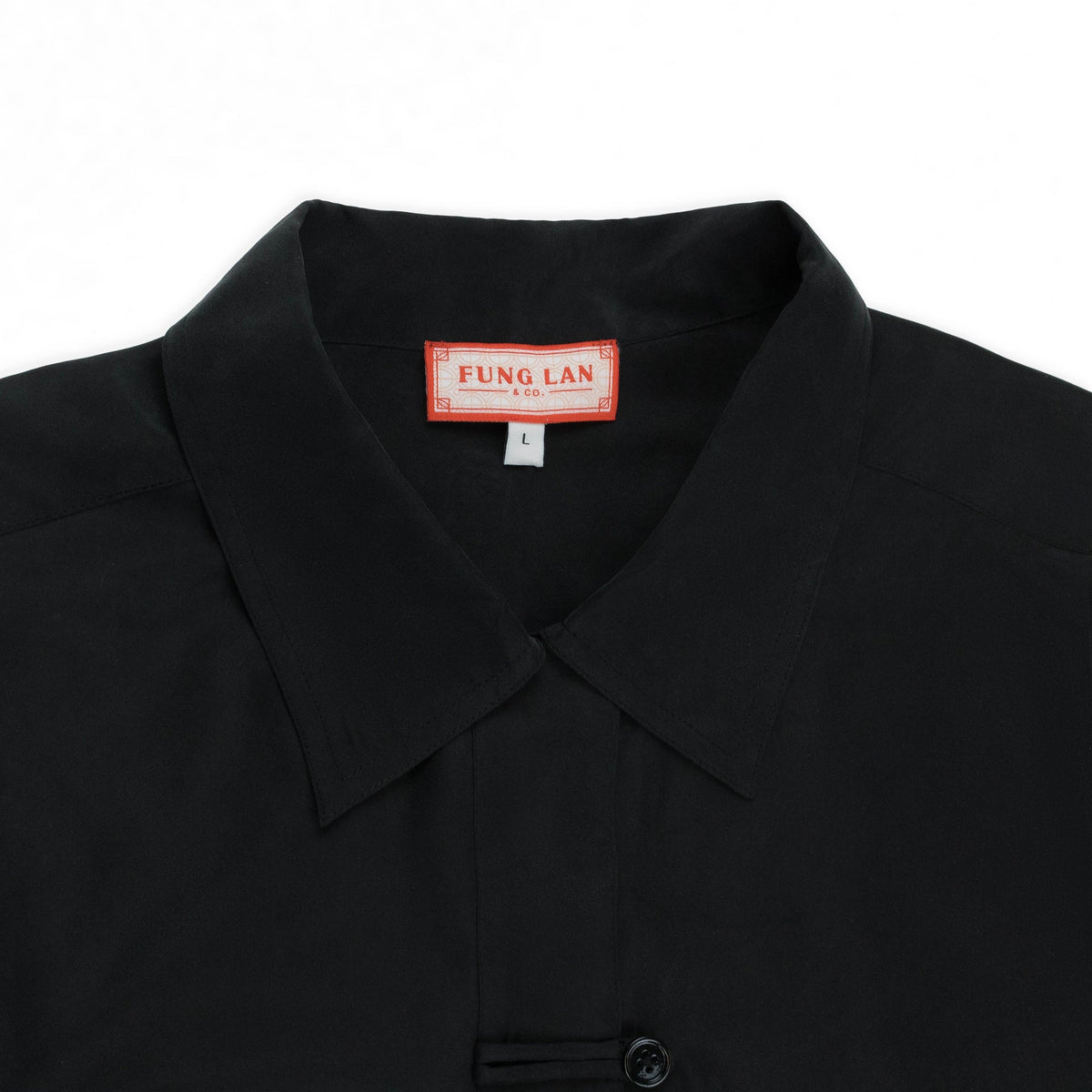 SILK BLACK BLOUSE