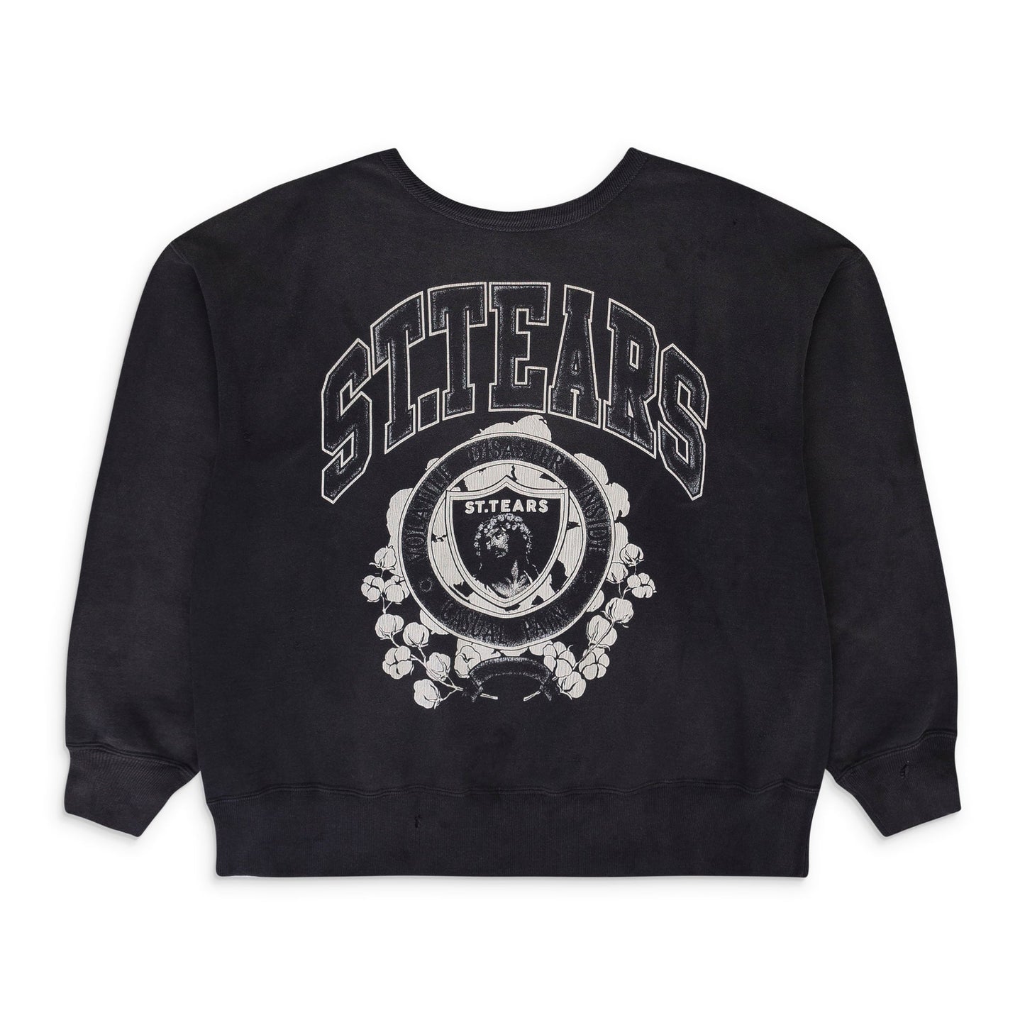DENIM TEARS CREWNECK BLACK SWEATSHIRT