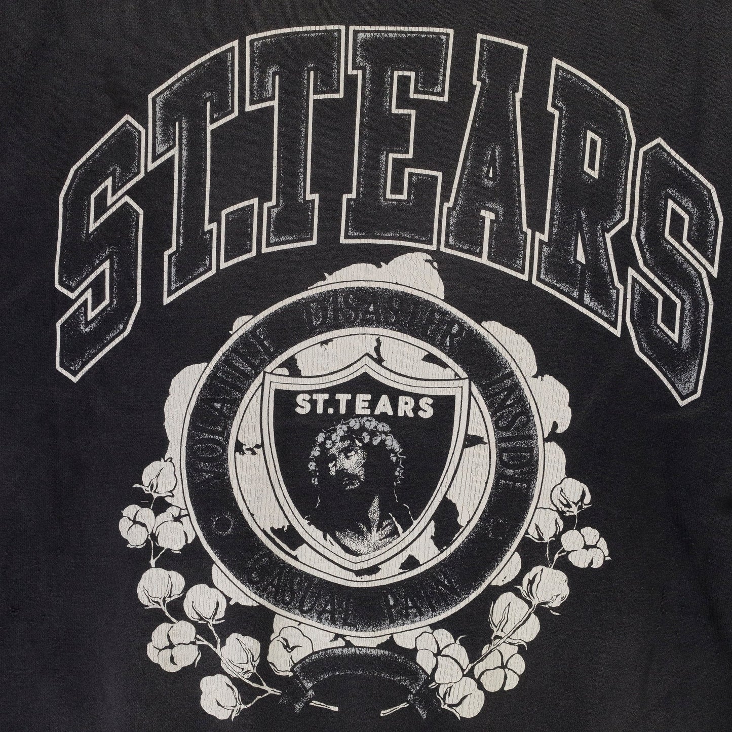 DENIM TEARS CREWNECK BLACK SWEATSHIRT