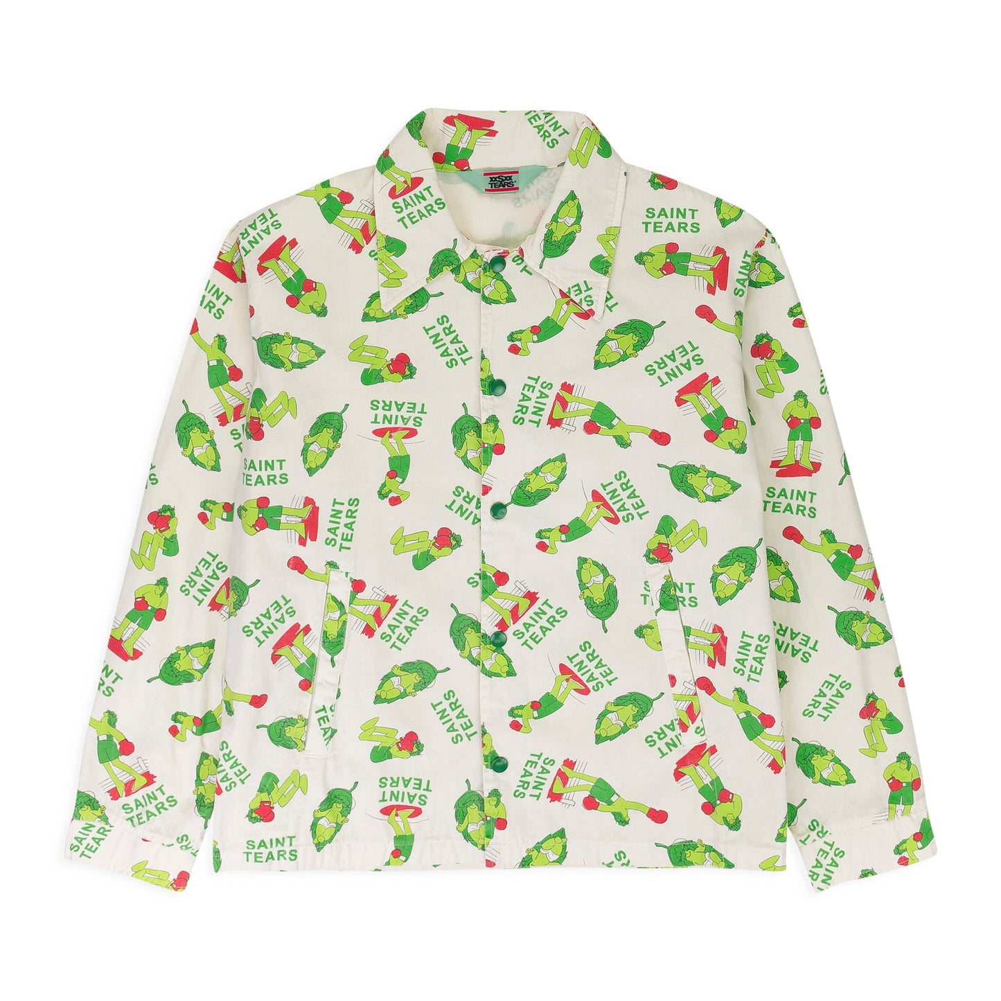 DENIM TEARS WHITE/GREEN JACKET