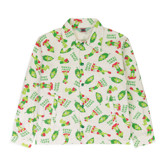 DENIM TEARS WHITE/GREEN JACKET