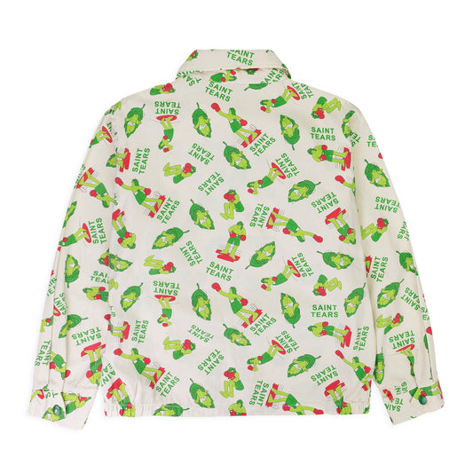 DENIM TEARS WHITE/GREEN JACKET