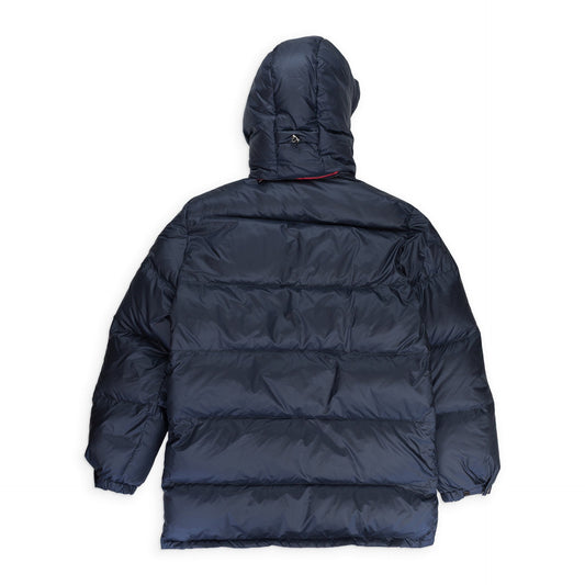 TRIANGLE LOGO PUFFER COAT NAVY/RED PUFFER Jacket