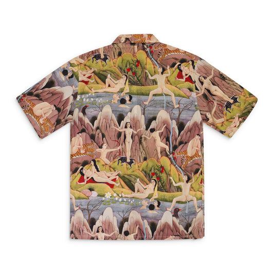 TOWARDS A CENTRE ALOHA MULTICOLORED BUTTON-DOWN SHIRT