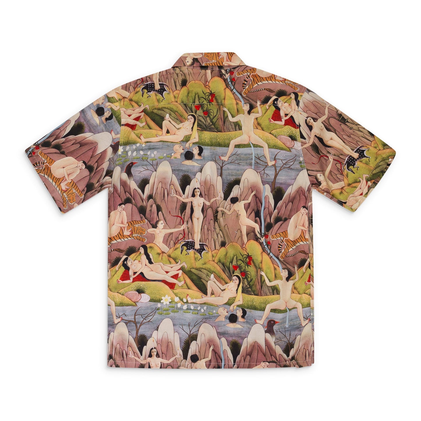 TOWARDS A CENTRE ALOHA MULTICOLORED BUTTON-DOWN SHIRT