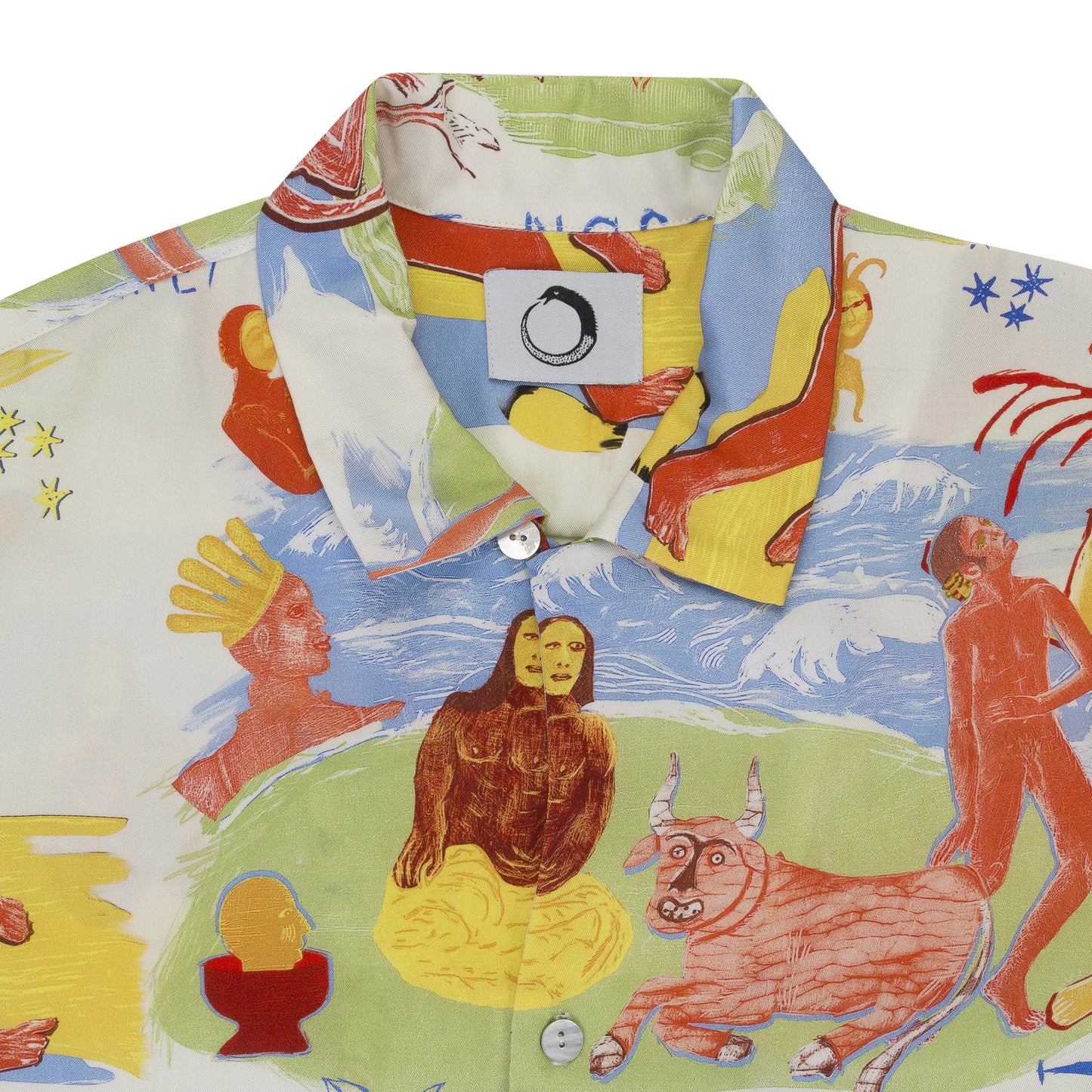 TEMET NOSCE ALOHA MULTICOLORED BUTTON-DOWN SHIRT