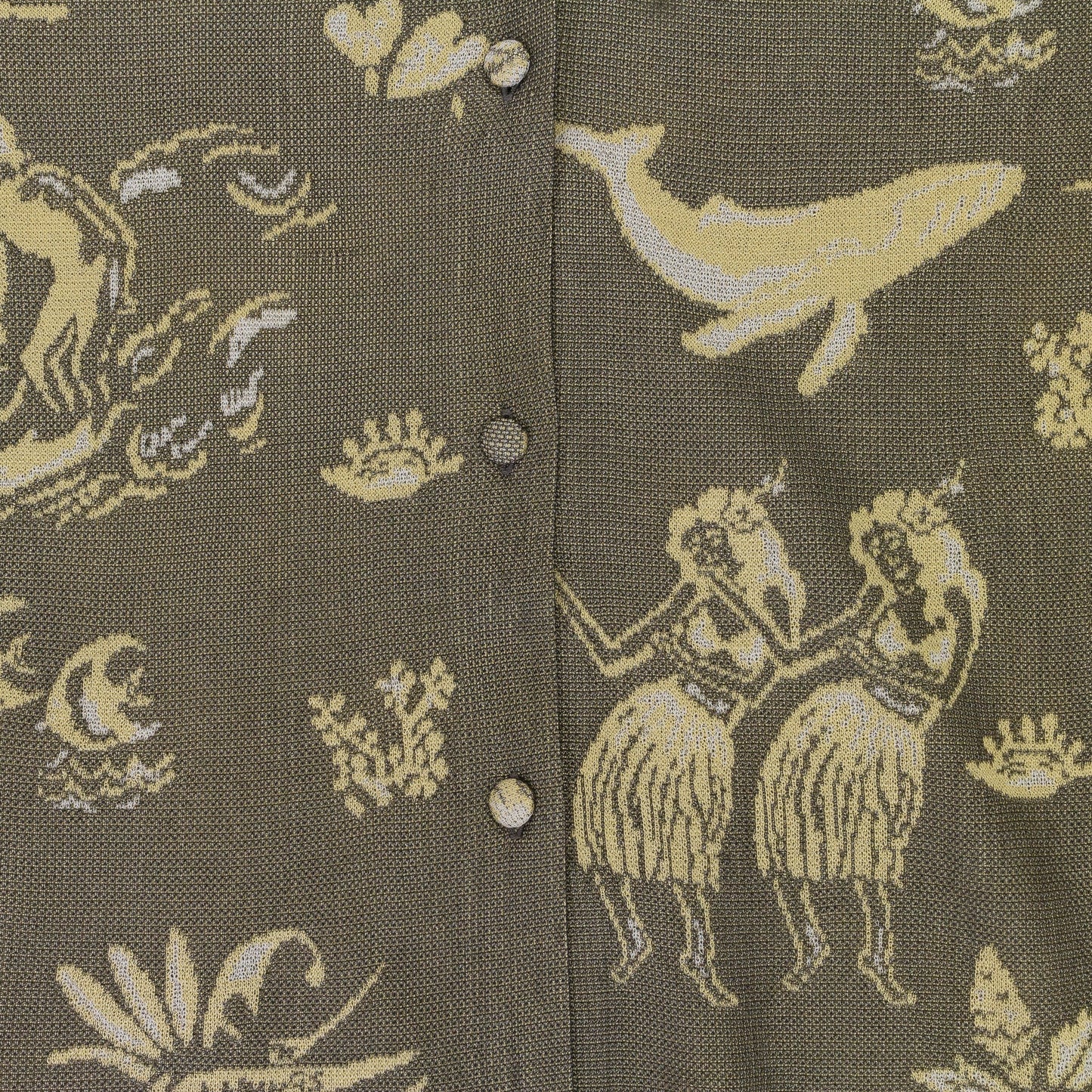 HAWAIIAN DREAM CHEMISER GREEN DRESS