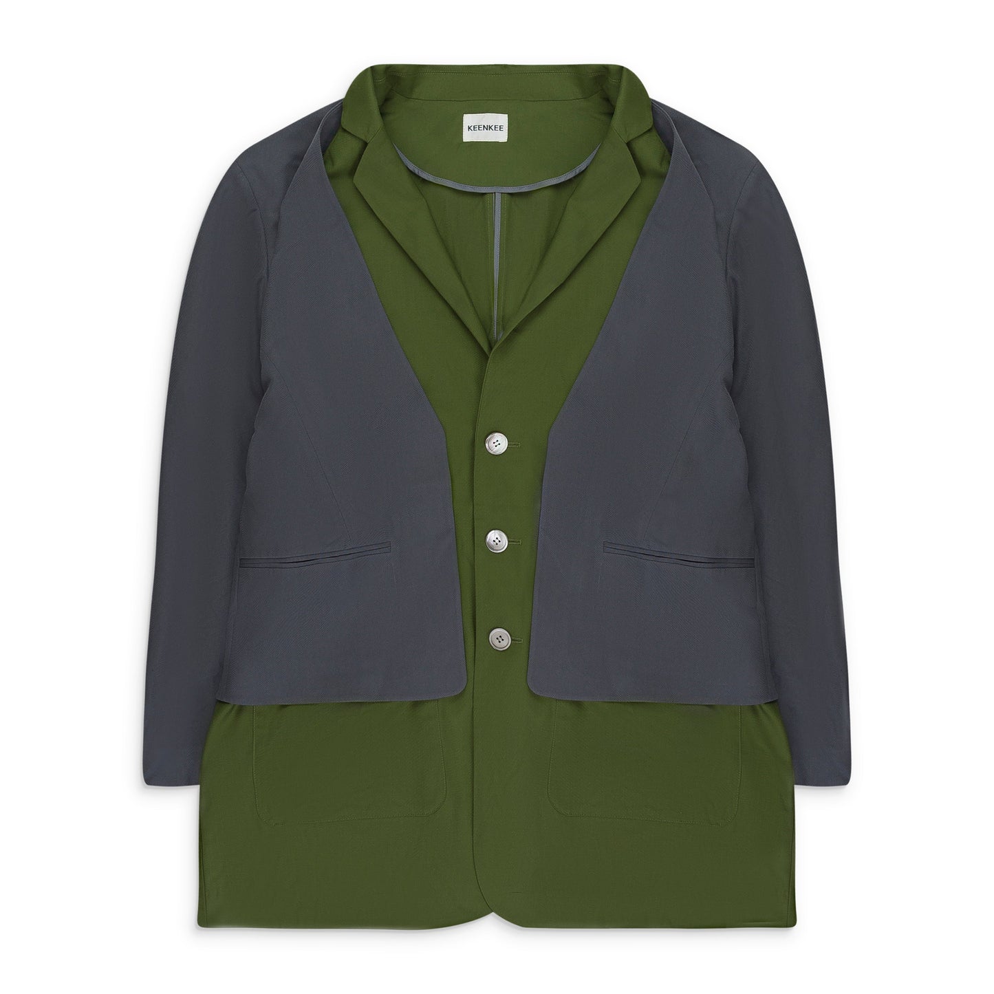 GREEN/GREY SLICE JACKET