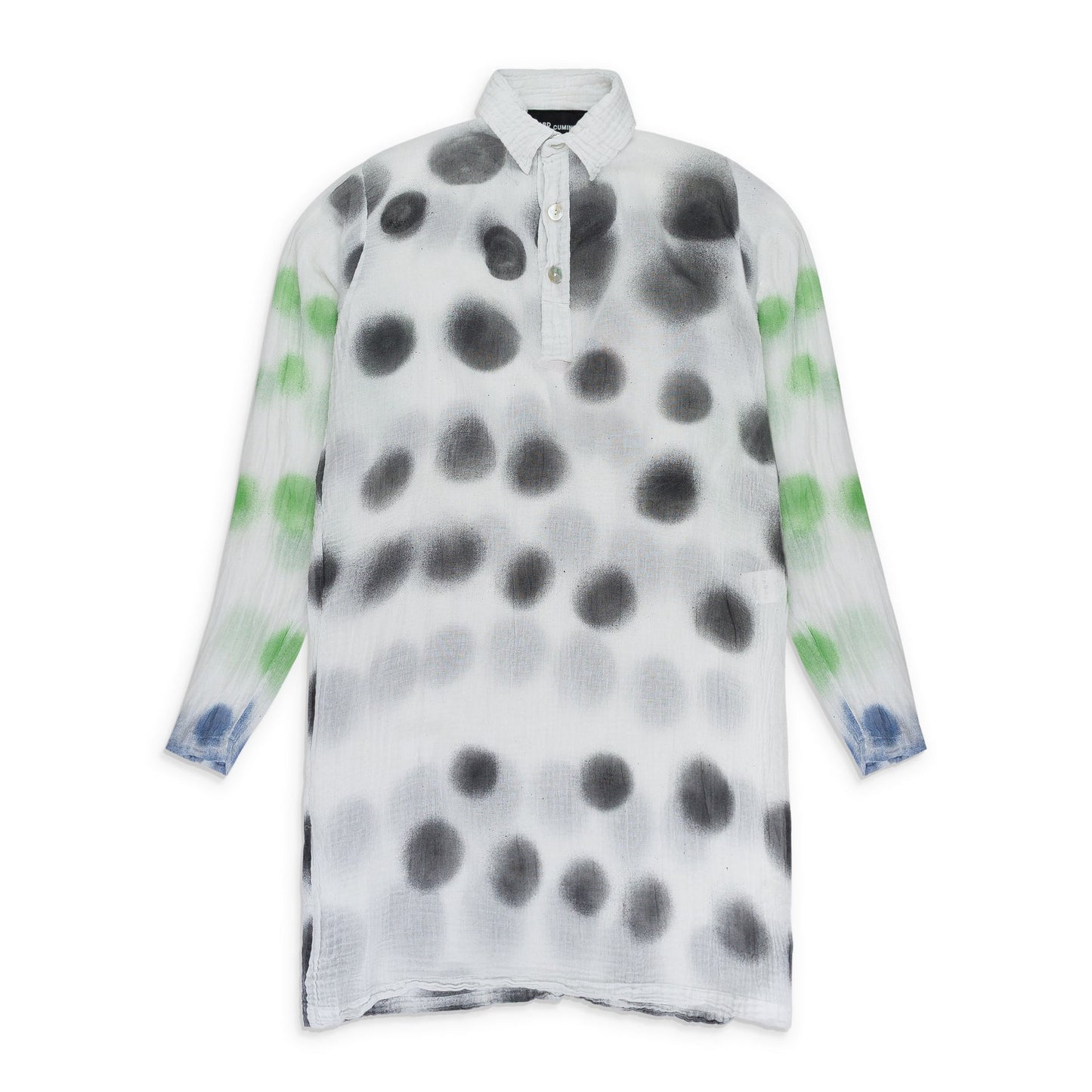 WHITE POLKA BLOUSE